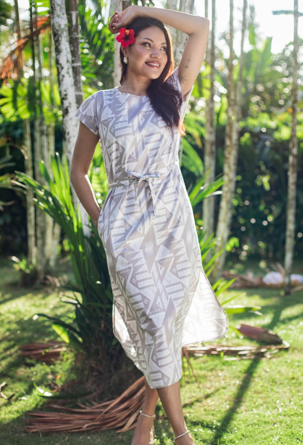Eveni Pacific Ladies Kendall Maxi Dress - Atlas White