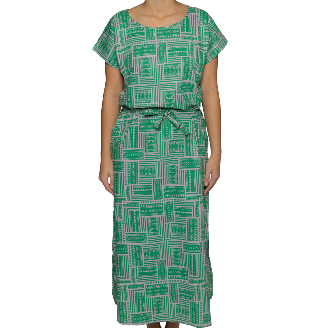 Eveni Pacific Ladies Kendall Maxi Dress - Green Brie