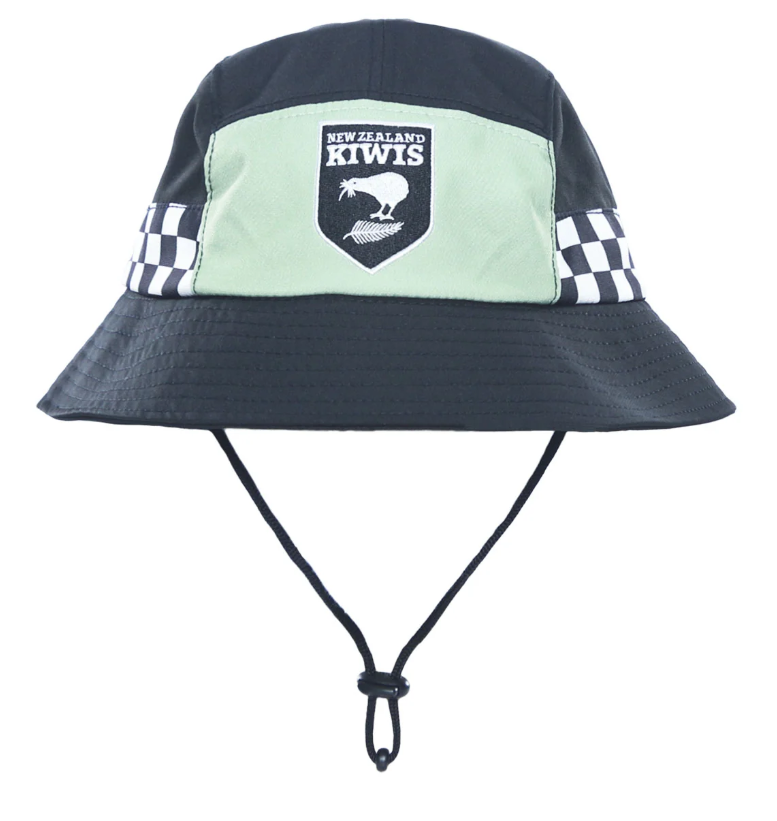NZ Kiwi RL Adults Bucket Hat Black