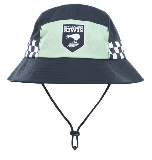 NZ Kiwi RL Adults Bucket Hat Black