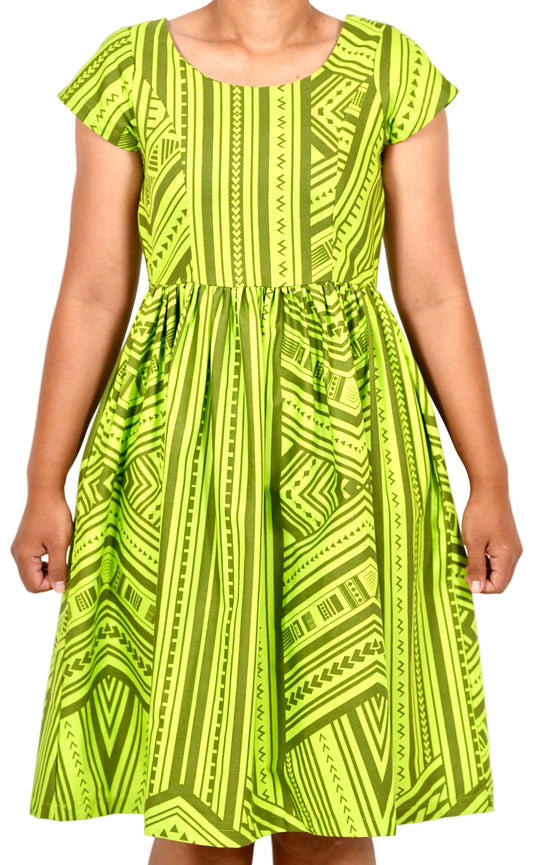 Eveni Pacific Ladies Midi Dress - Seaweed Green