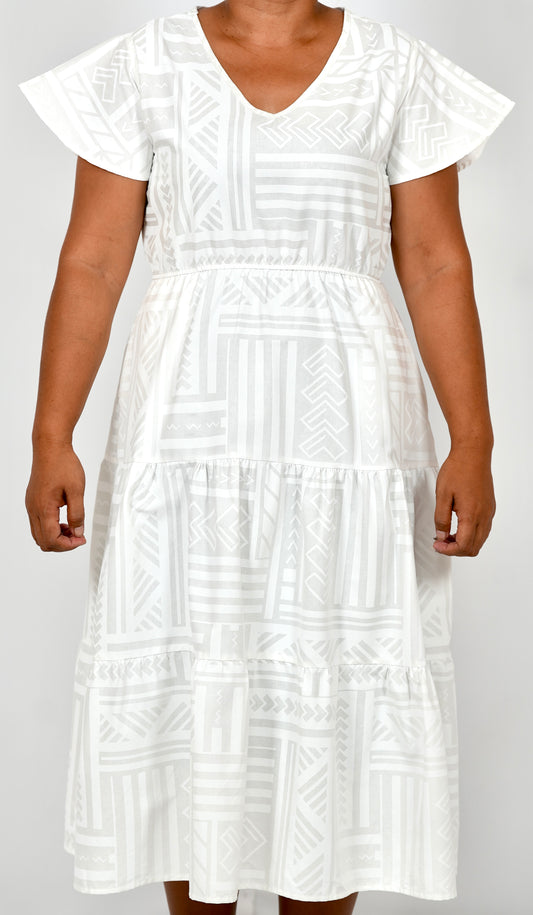 Eveni Pacific Ladies Leilani Dress - Moonlit White