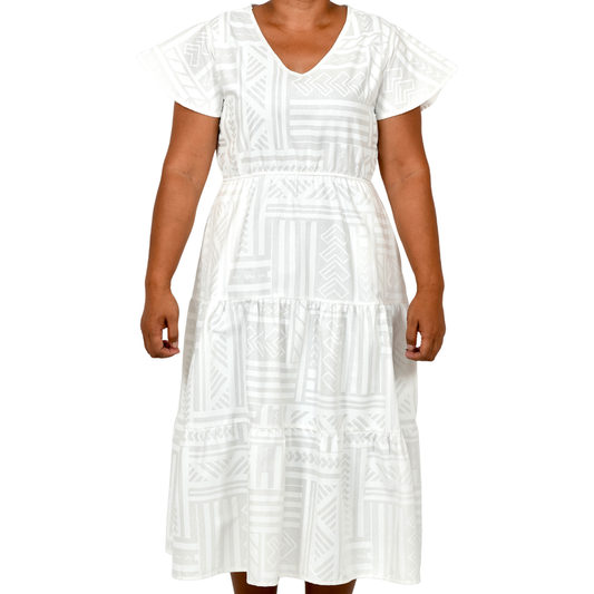 Eveni Pacific Ladies Leilani Dress - Moonlit White