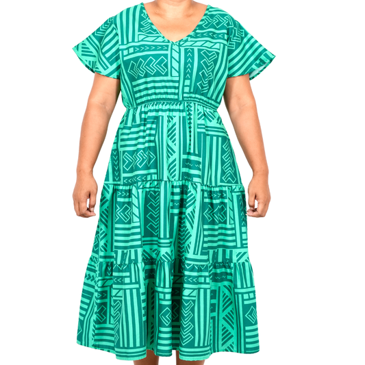 Eveni Pacific Ladies Leilani Dress - Teal Glow