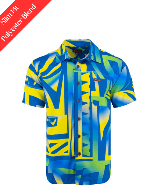 Koko Pacific Premium Short Sleeve Shirt - Lemonade