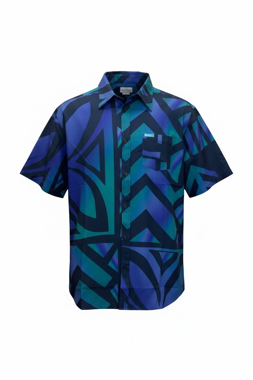Koko Pacific Premium Elei Shirts s/s Luminous Tide