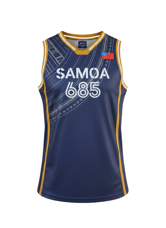 MKS Boys Basketball Jersey 35 Noble Navy