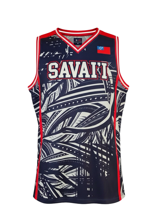 MKS Men's Basketball Jersey 36 Savaii Blue