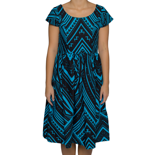 Eveni Pacific Ladies Midi Dress - Goalie Blue