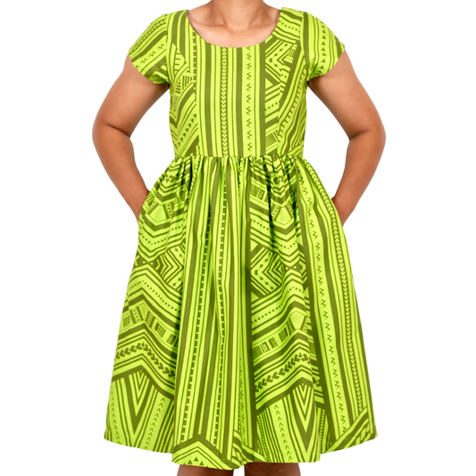 Eveni Pacific Ladies Midi Dress - Seaweed Green