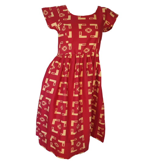 Eveni Pacific Ladies Midi Dress - Katz Red
