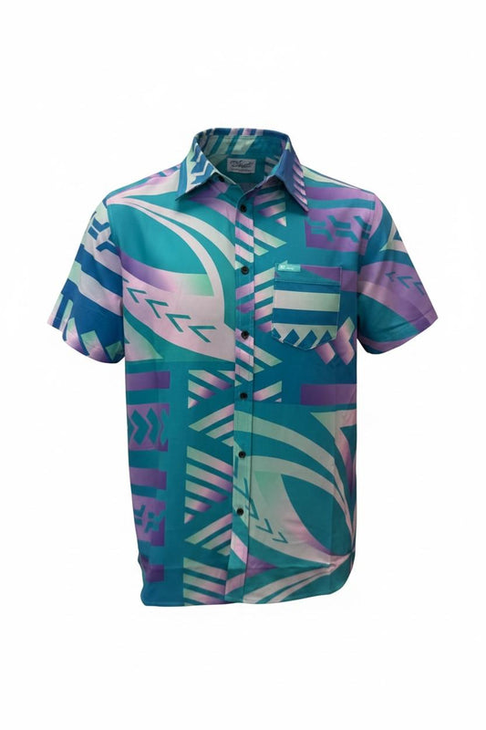Koko Pacific Premium Elei Shirts s/s Neon Aurora
