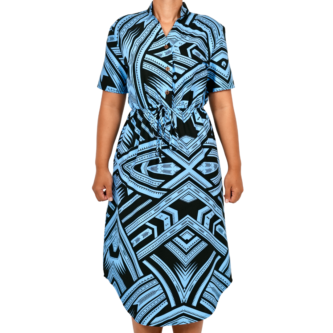 Eveni Pacific Ladies Nora Dress - Aqua Amour