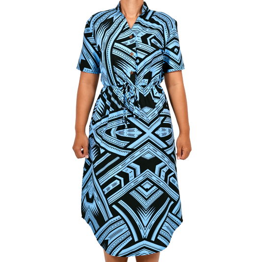 Eveni Pacific Ladies Nora Dress - Aqua Amour