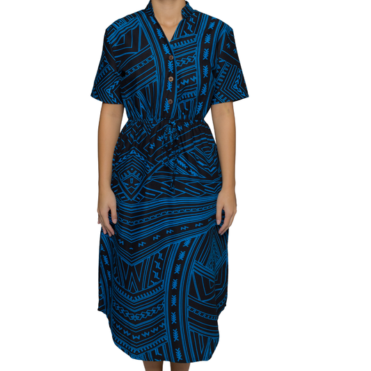 Eveni Pacific Ladies Nora Dress - Luko Blue