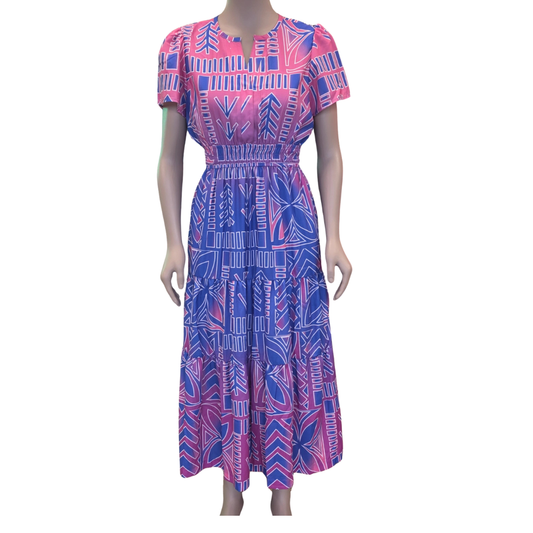 Koko Pacific Ladies Dress Palm Shadow