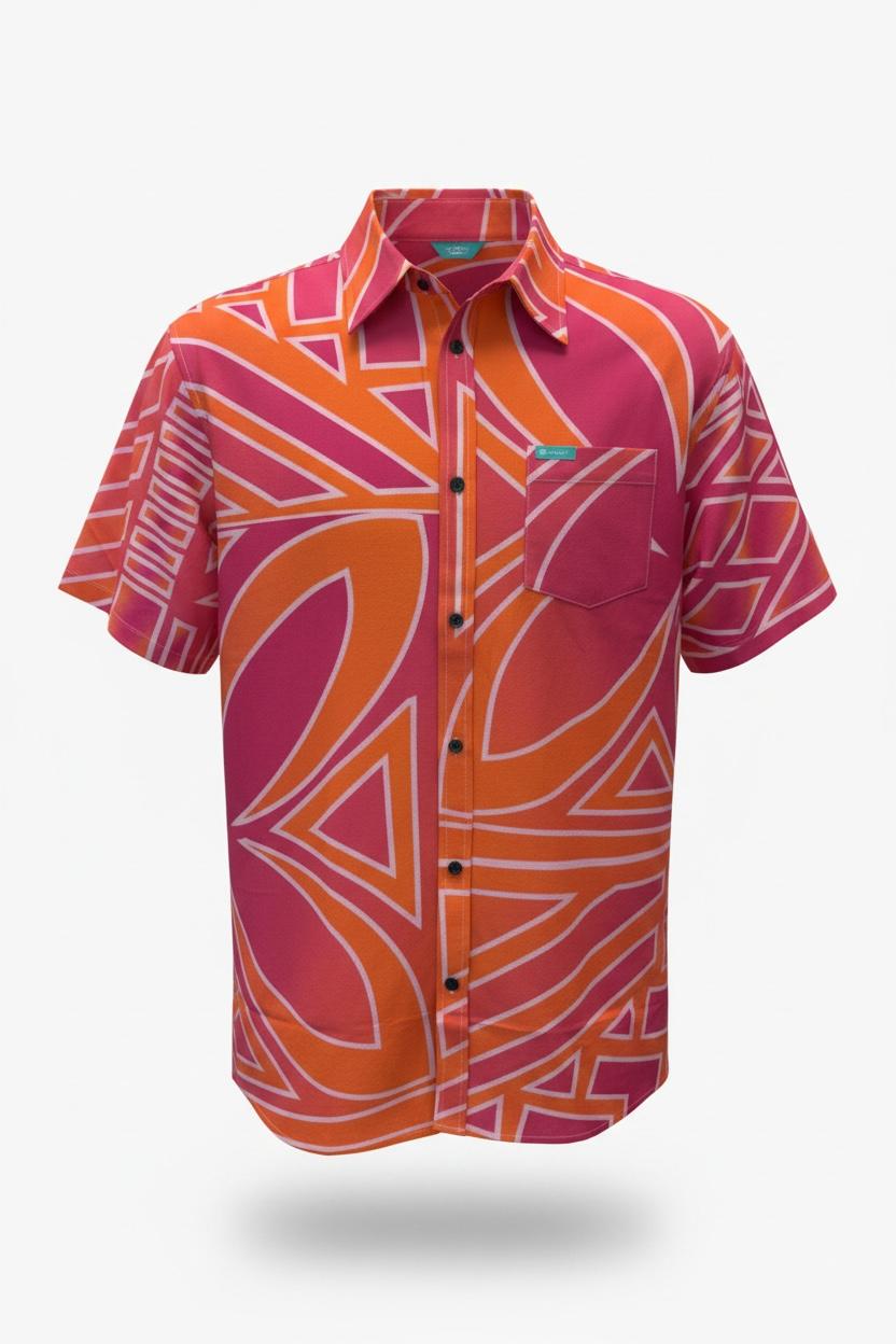 Koko Pacific Premium Elei Shirts s/s Peach Skin