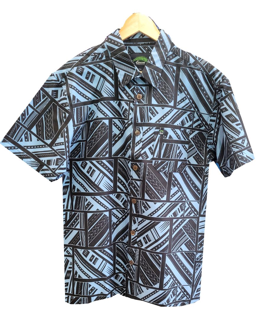 EVENI PACIFIC MENS CLASSIC SHIRT SS - SMILE BLACK