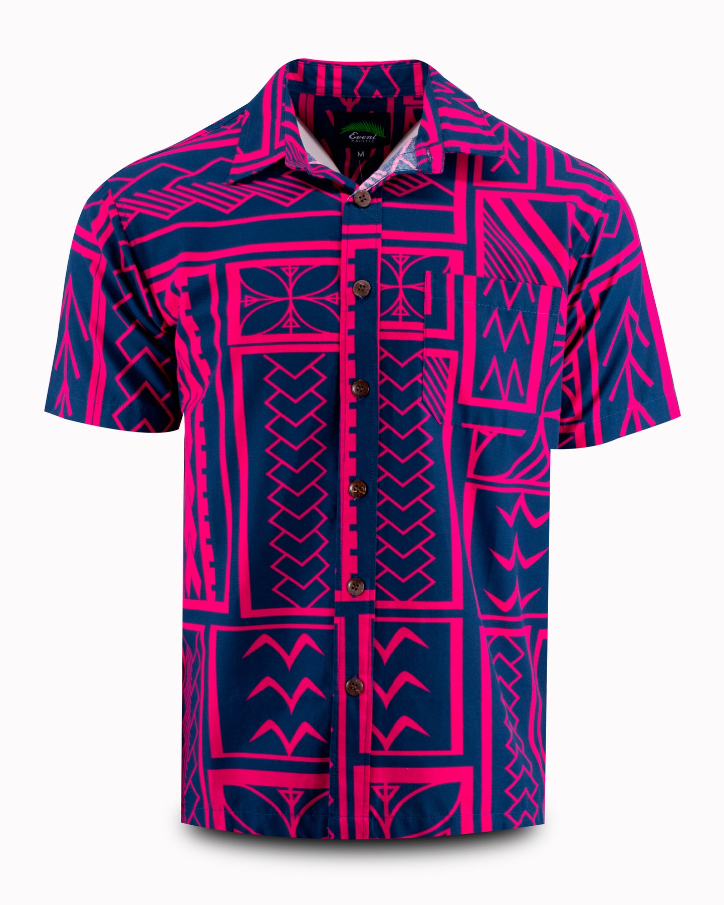 Eveni Pacific Men's Classic Shirt - Sami Fuschia