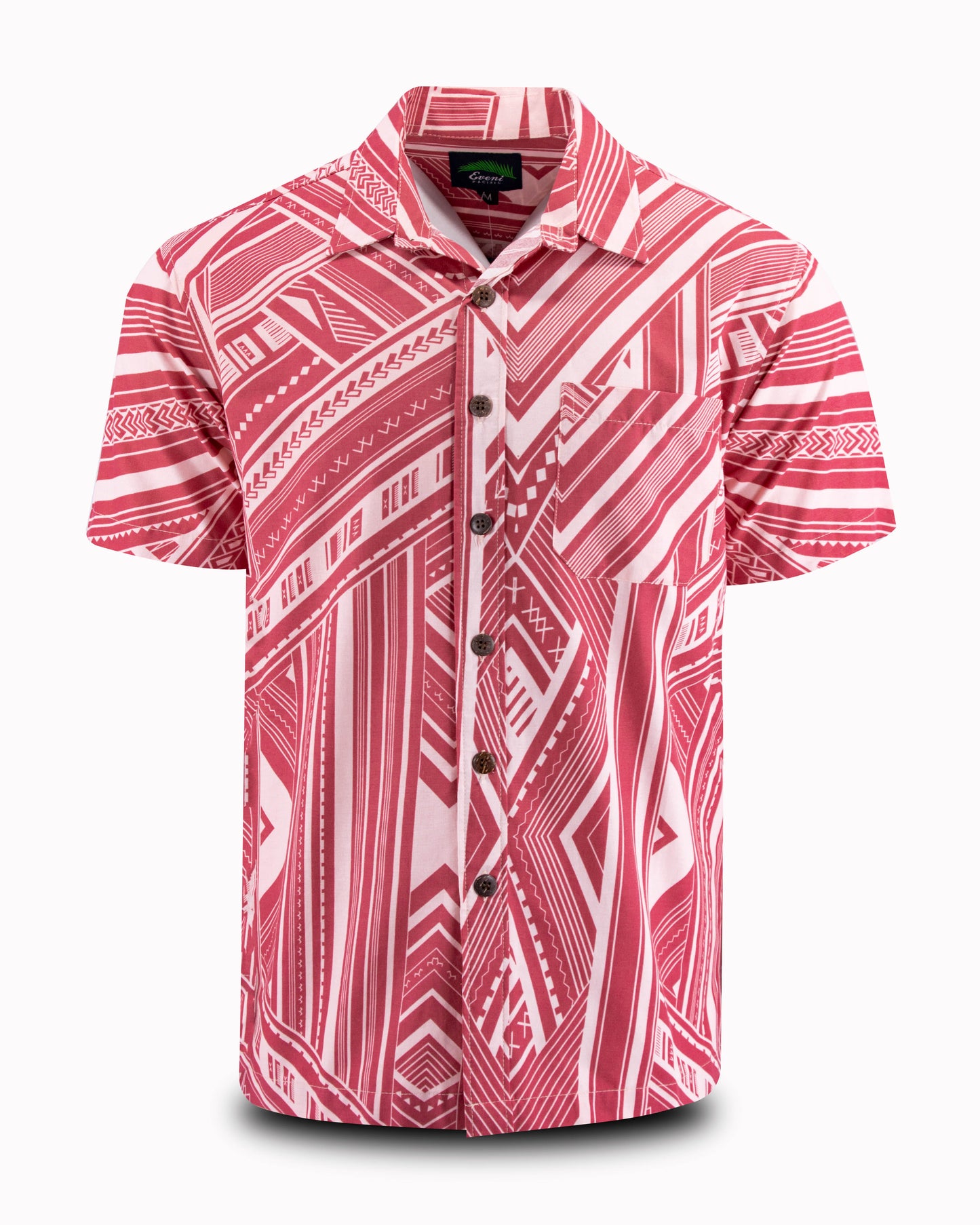 Eveni Pacific Men's Classic Shirt - Terracotta Red