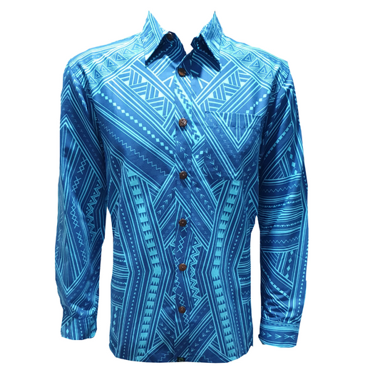 Eveni Pacific Men's Long Sleeve Shirt (Scuba Navy)