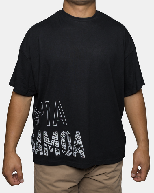 MARKS SAMOA TEES - PREMIUM BOX FIT TALANOA ONYX