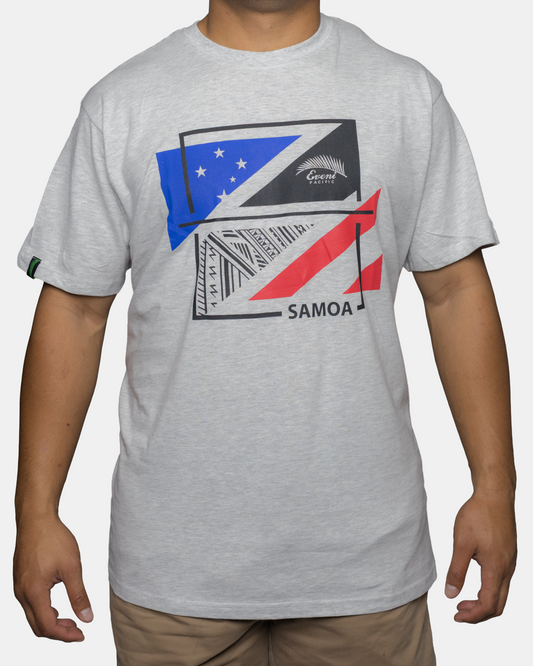 EVENI PACIFIC TEES - CLASSIC FIT TUFULELE FROST