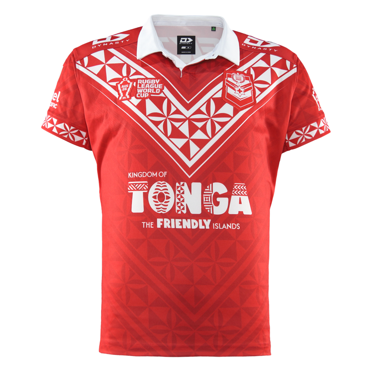 Tonga Rugby League Adults 2026 Replica Home Jersey - Red