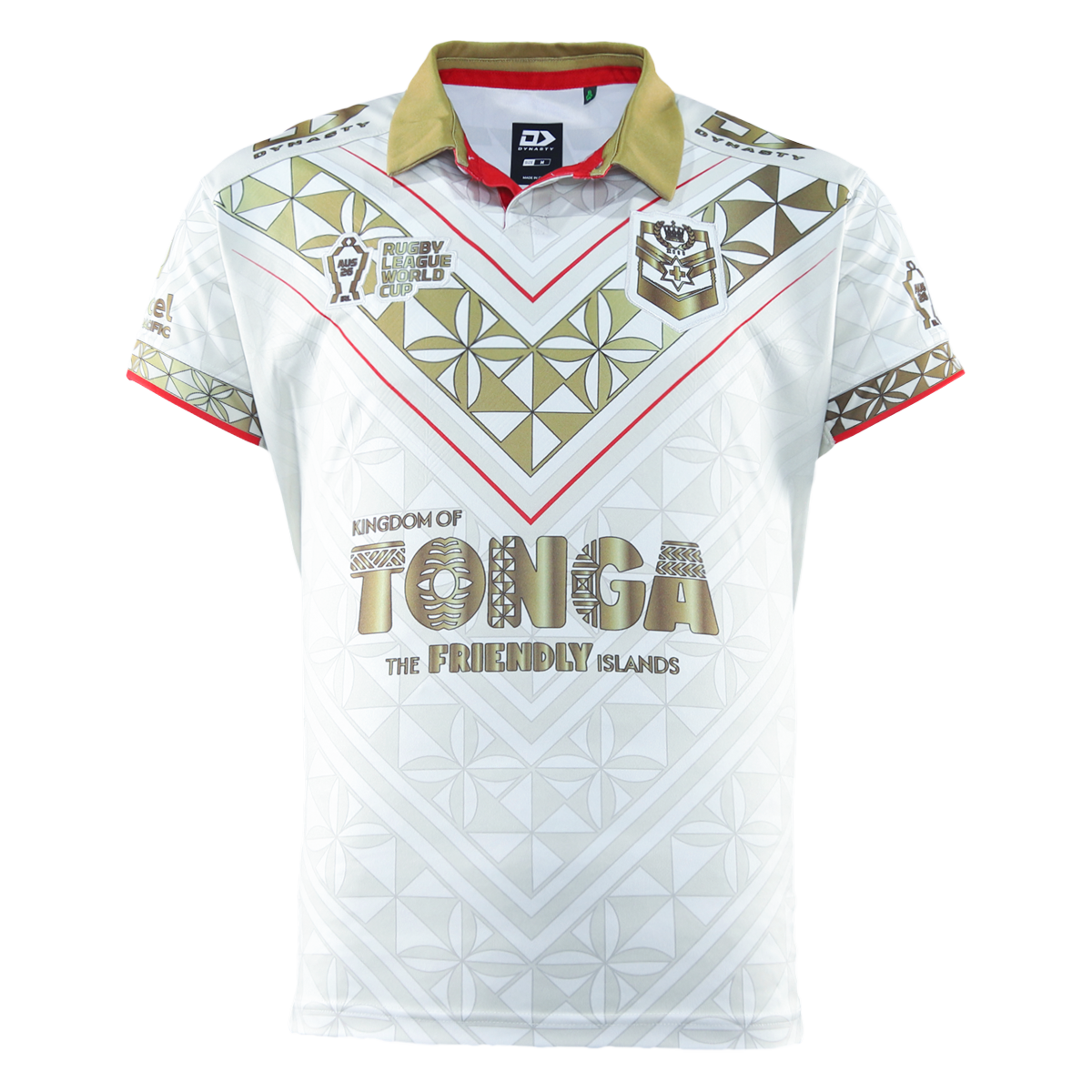 Tonga Rugby League Adults 2026 Replica Away Jersey - Gold