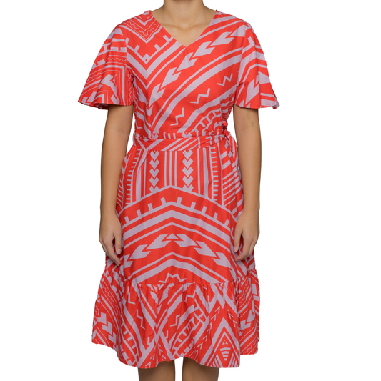 Eveni Pacific Ladies Ula Dress - Jekyll Coral