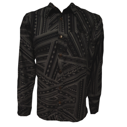 Eveni Pacific Men's Long Sleeve Shirt Walnut Brown