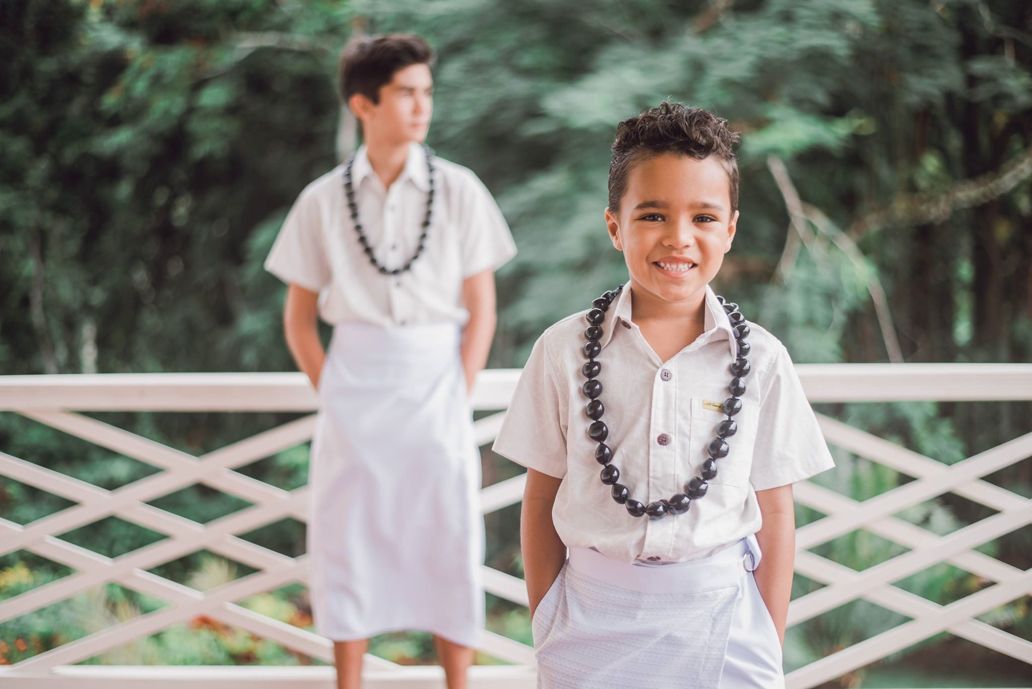 Eveni Pacific Kids Ie Faitaga - White