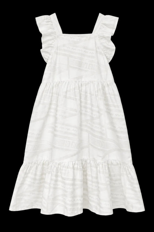 Eveni Kids Girls Amia Dress - Janet White