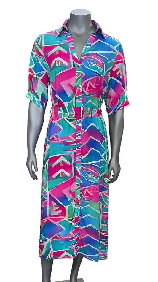 Koko Pacific Long Dress - Auraset Pink