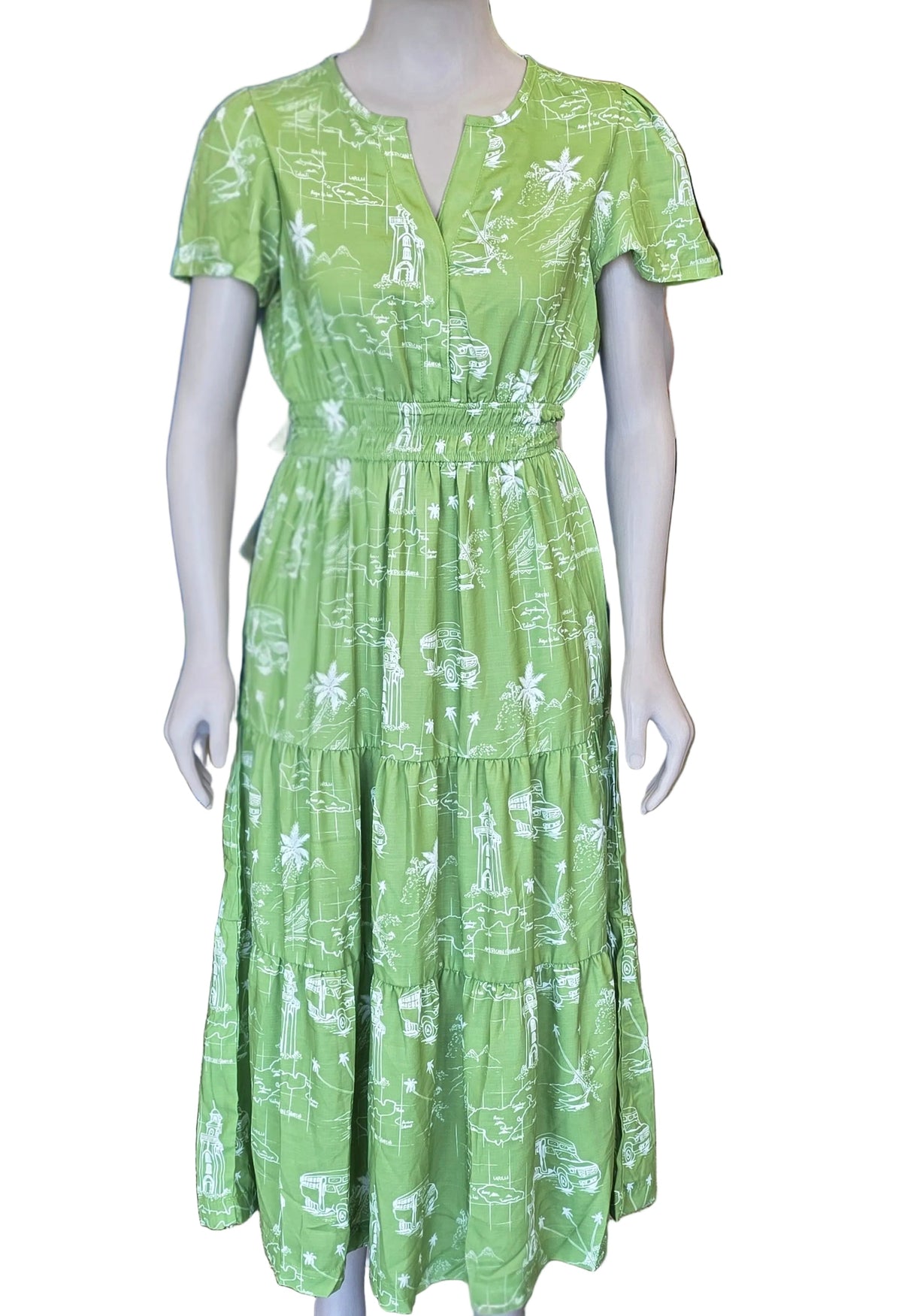 Koko Pacific Ladies Lisi Dress - Olive Green