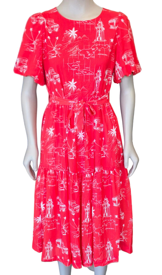 Koko Pacific Ladies Mita Dress - Dahlia Orange