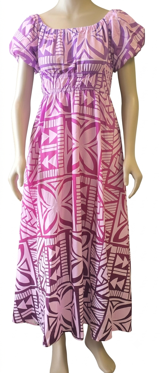 Koko Pacific Ladies Dress Fuschia Horizon