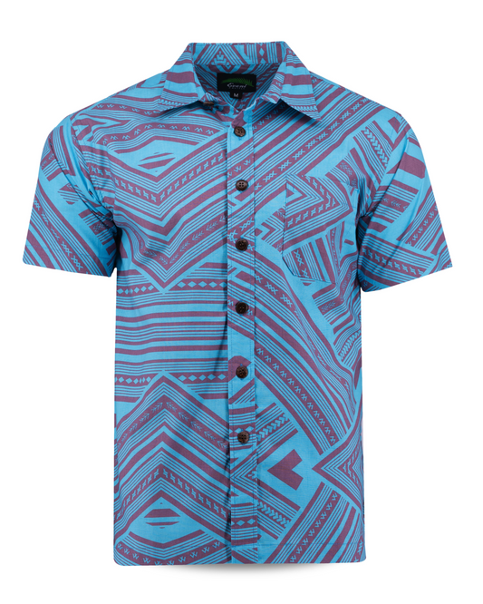 Eveni Pacific Men's Classic Shirt - Samba Blue